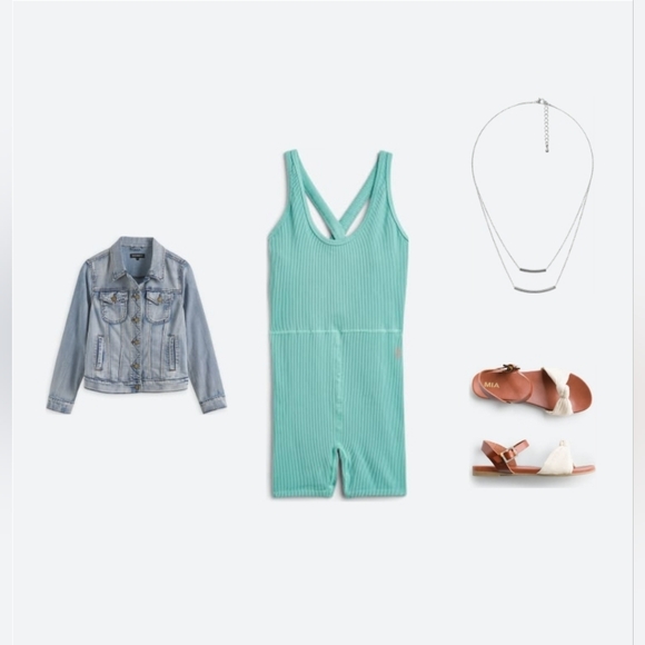 NWT Free People FP Movement Free Style Shortsie Ribbed CrissCross Back S/XS - Picture 8 of 10